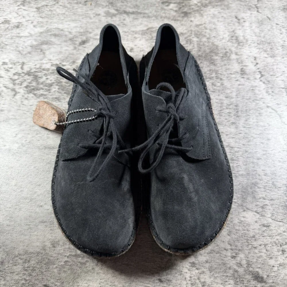 Birkenstock Gary Black Suede Leather Lace-Up Derby Shoes Women's Size 36 US 5 - Picture 7 of 9